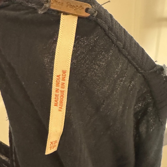 Free People Black Button-Down Dress - Picture 3 of 3